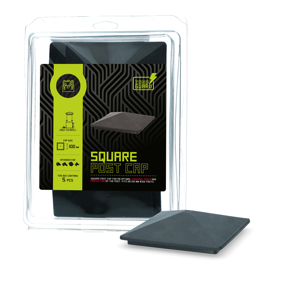 ZoneGuard Paalkapje Vierkant 100 mm