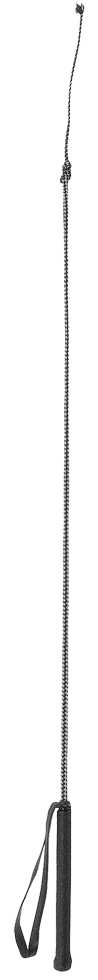 Rijzweep fiber 90cm zwart 